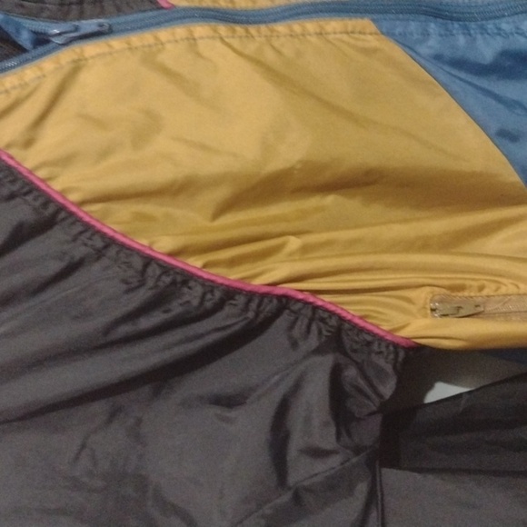 Vintage Reebok Windbreaker Jacket size small Blue Black Retro 80s 90s Athletic - Picture 2 of 12